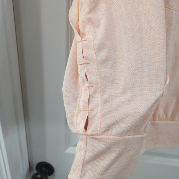 PRANA Oceana Cowl Neck Pullover Shirt In Cantelope, Soft Athleisure, Hemp Blend - Picture 7 of 13